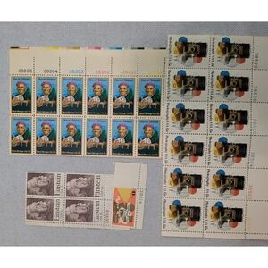 USPS Vintage Stamp Lot Harriet Tubman Einstein Photography Multi  Block